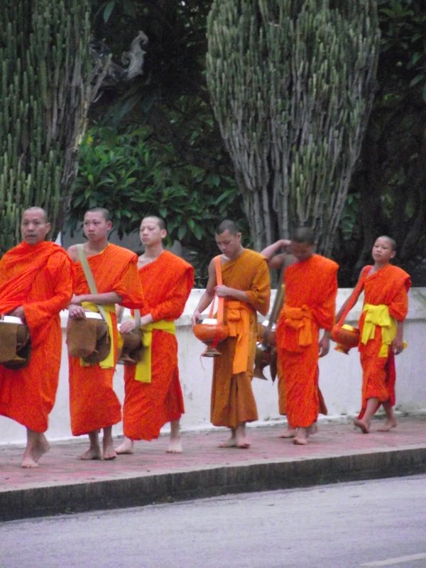 Monks with Their Begging Bowls