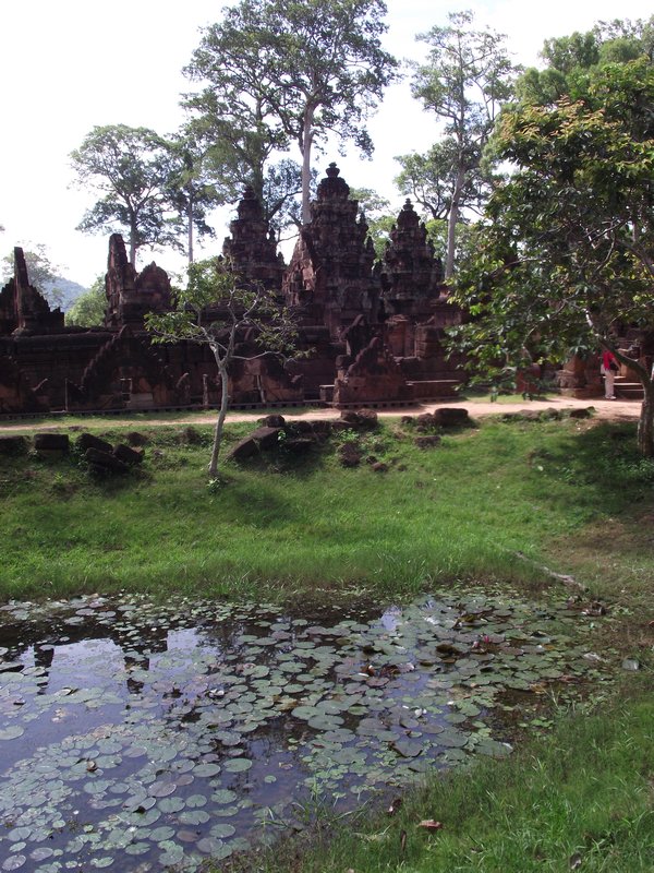 Banteay Srei Across Lily Pond