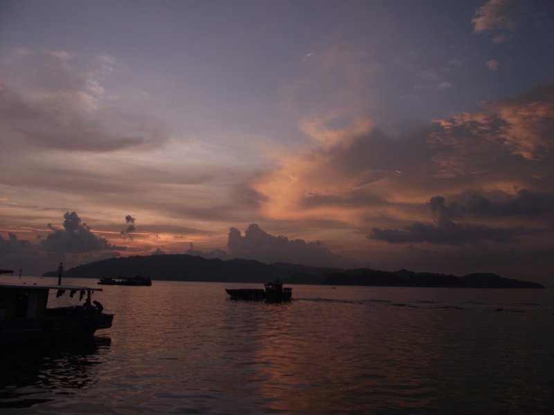 Sunset Over Kota Kinabalu Harbour