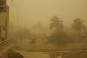 Not Mars, just a dust storm