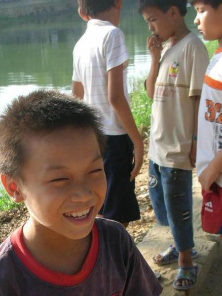 Local kids in Hue