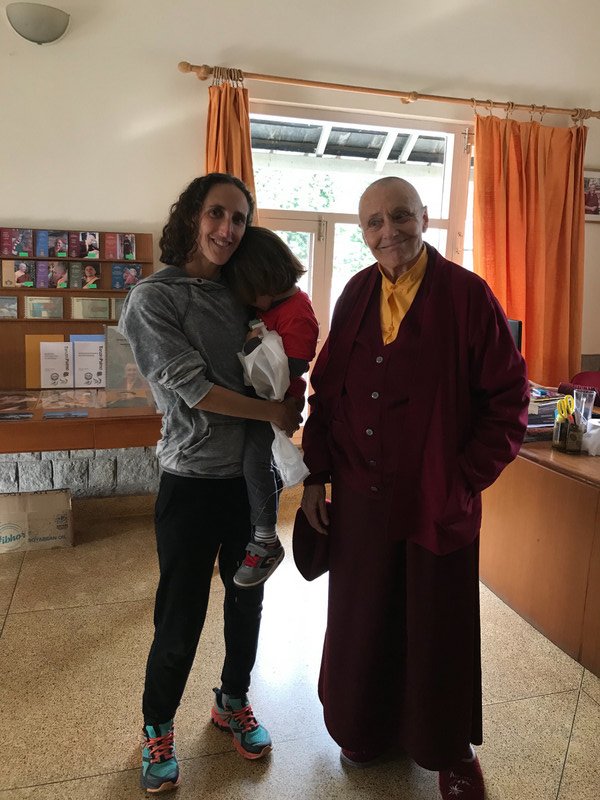 With the magnificent Tenzin Palmo