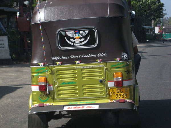 A rickshaw in Sri Lanka