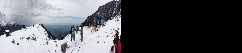 Triund covered in snow