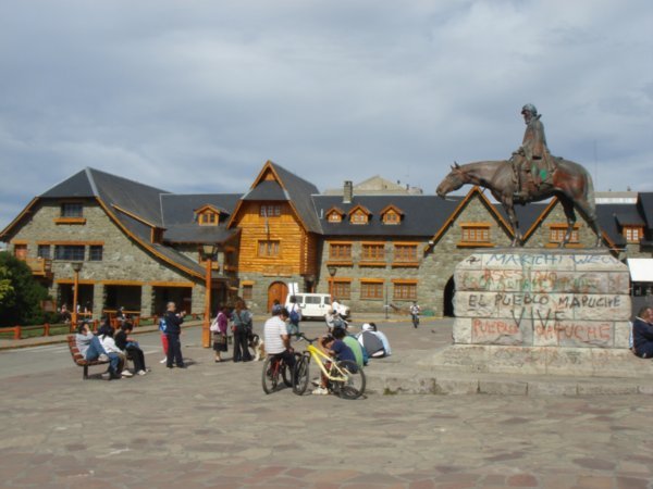 Bariloche town square 