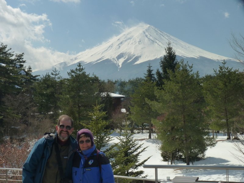 Charles and Sandra at Mt Fuji