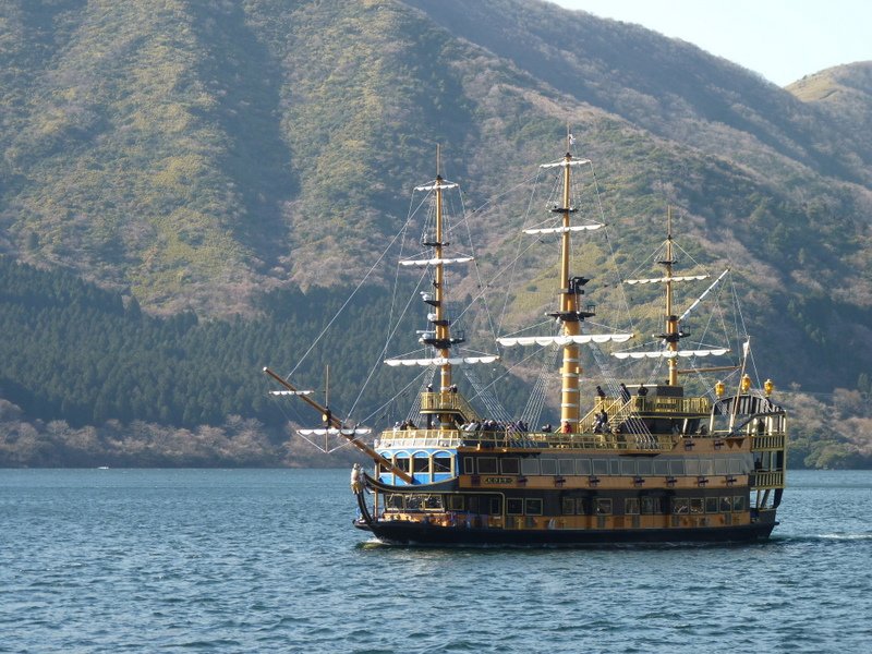 Square-rigger on a Mountain Lake