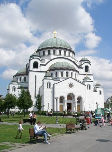 Sveti Sava Serbian Orthodox church in Belgrade