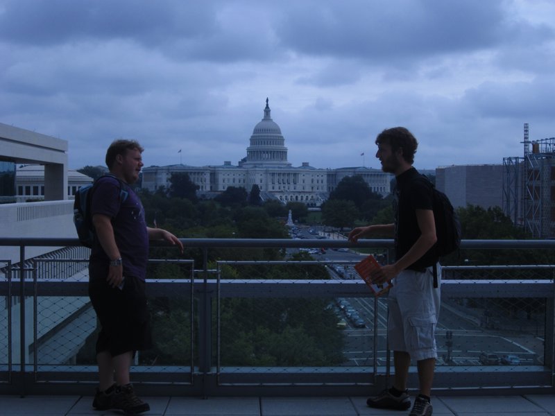 Newseum balcony with Capitol view