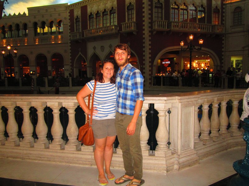 Me and Beth inside the Venetian