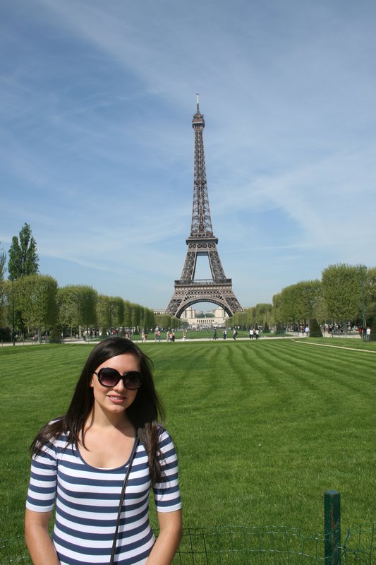 Lauren and the Eiffel Tower...