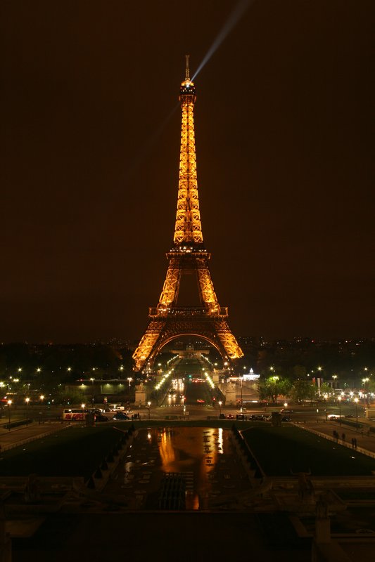 The Eiffel Tower at Night..