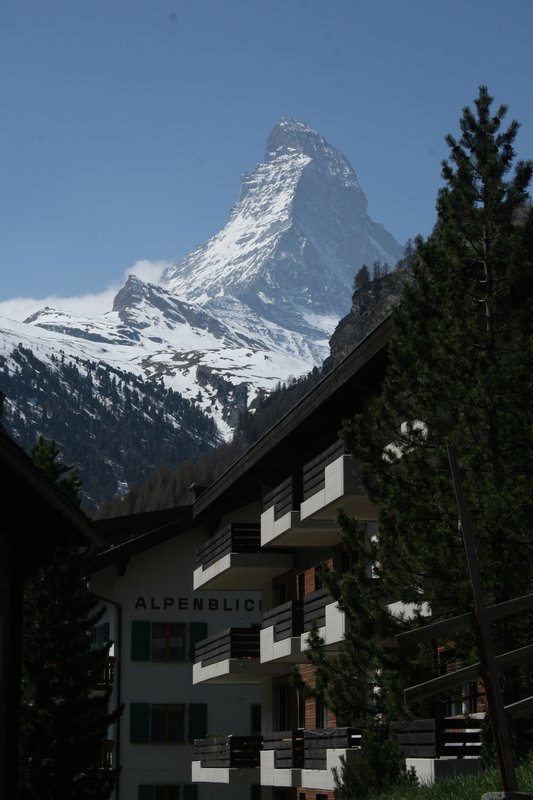 Our First GLimpse of the Matterhorn...