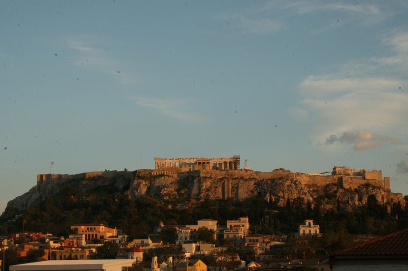 Watching The Sun Set And The Lights Come On the Acropolis...