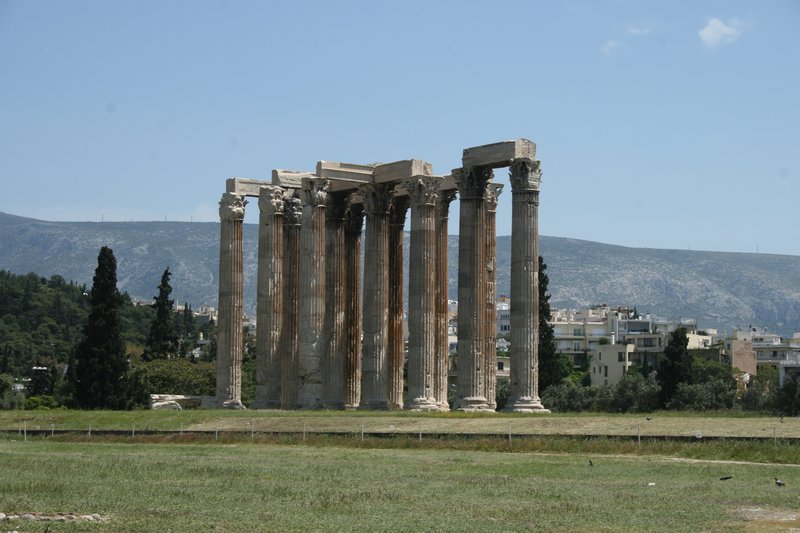 The Temple of Zeus (in Athens)...