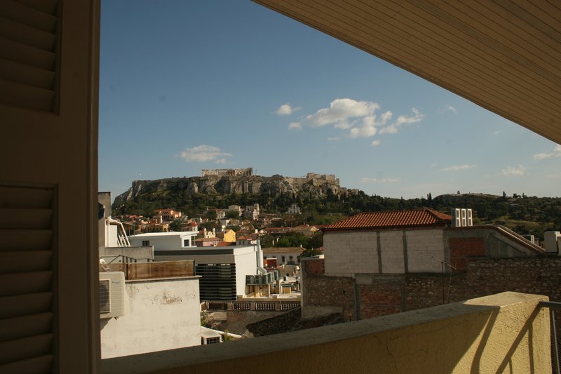 The View of the Acropolis From Our Apartment Balcony...