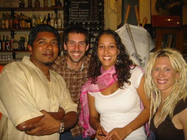 Selina, Ramesh, Spring and Miles before Flamenco