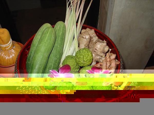 Typical Thai spa ingredients