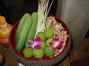 Typical Thai spa ingredients