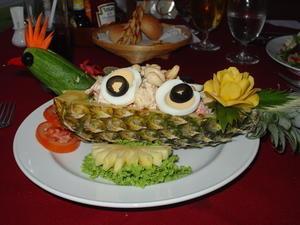 Not your usual chicken salad, Mission Hills Golf Resort, Phuket
