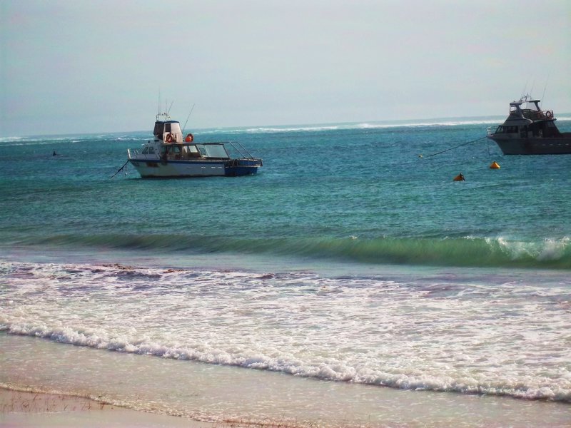 Lobster boats off the coast of Cervantes