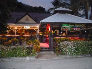 Restaurant connected to hotel