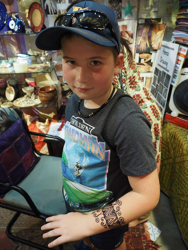 Henna tattoos at Central Markets