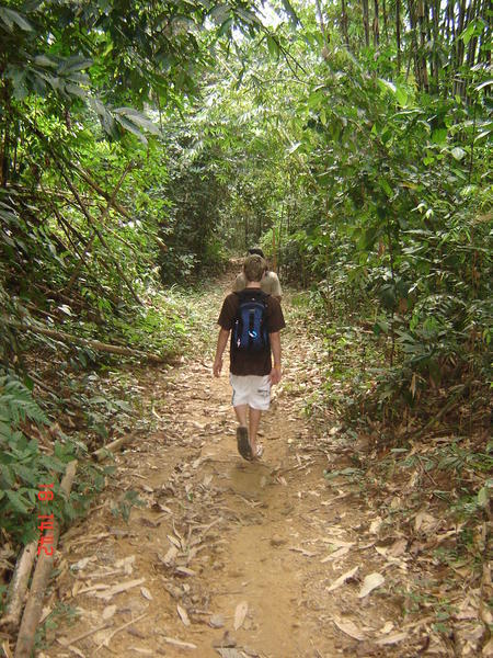 Trent stuck to the guide like glue on the Trek