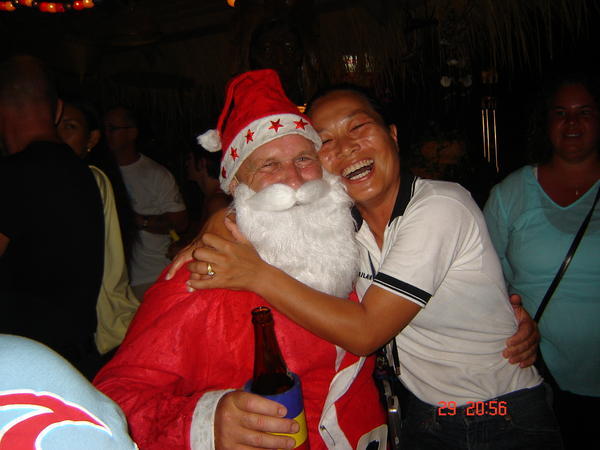 Santa and Megumi (Richards wife)
