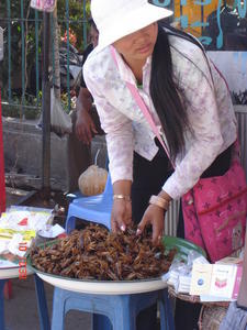 Bugs for sale on the way to Phnom Penh