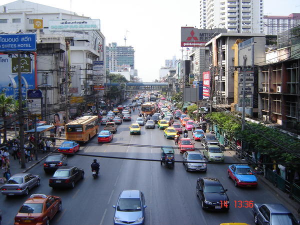 A Busy Bangkok Street...