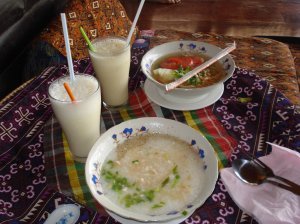 Our first traditional Lao brekkie