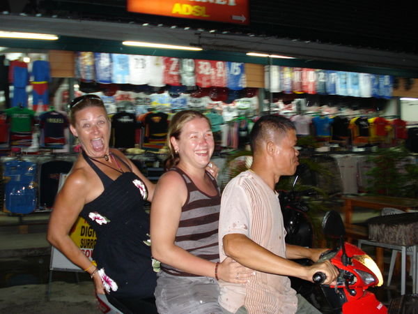 3 On A Bike.. I am turning Thai!! LOL