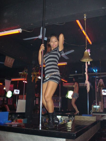 One of the Bargirls Rinna hung out with all night doing her stuff...