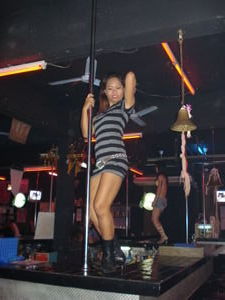 One of the Bargirls Rinna hung out with all night doing her stuff...