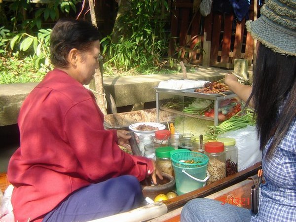 This is the lady that makes the BEST papaya salad in all of Thailand!