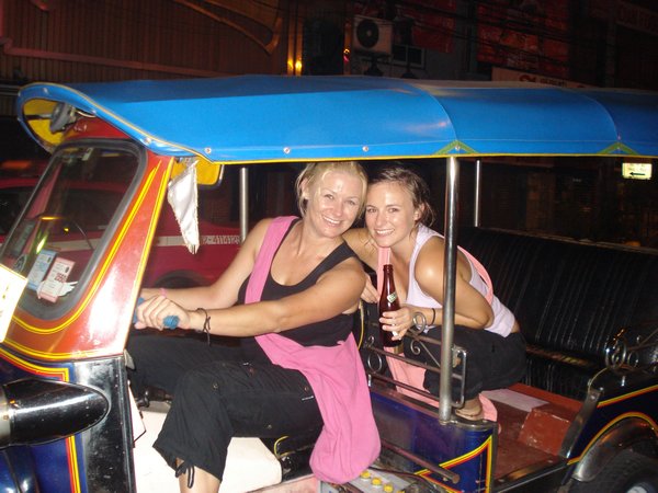 Driving our own tuktuk !! Hehe!