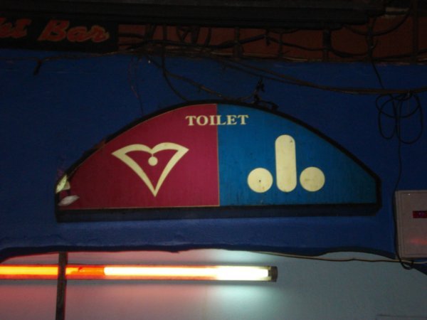 The toilet sign in Bangla Rd!