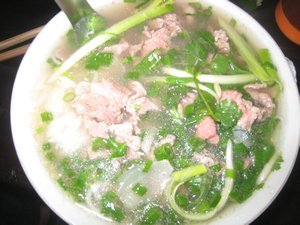 Beef Pho Soup on the street