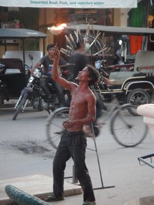 Street performer.. crazy man!