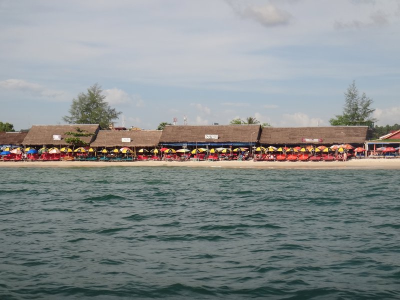 All the beach bars at Sihanoukville