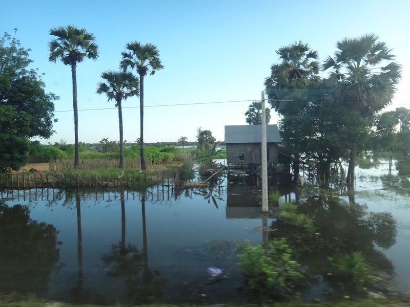 Extensive Flooding Coming into Siem Reap