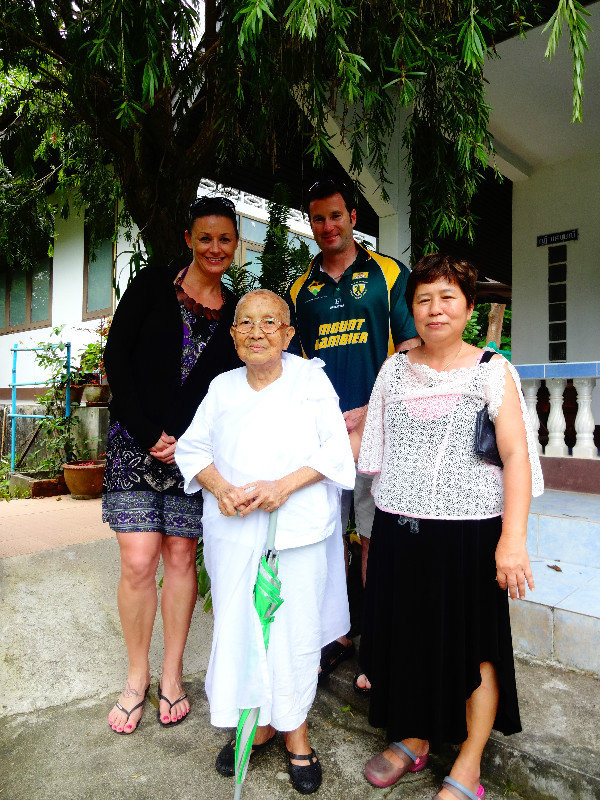 With the Head Buddhist Nun of the Monastery