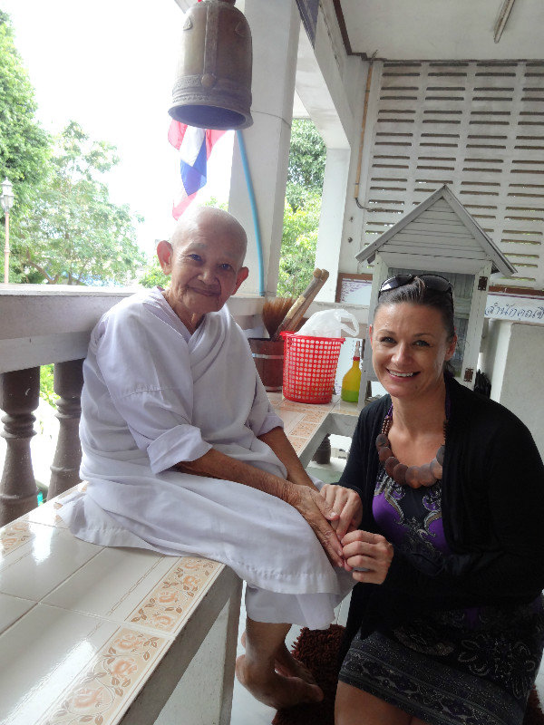 With the Buddhist Nun who loved me! lol