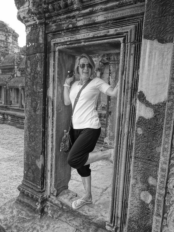 Goofing around at the Temples