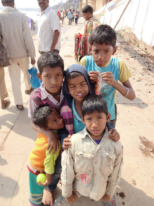Varanasi Kids asking for their photo to be taken