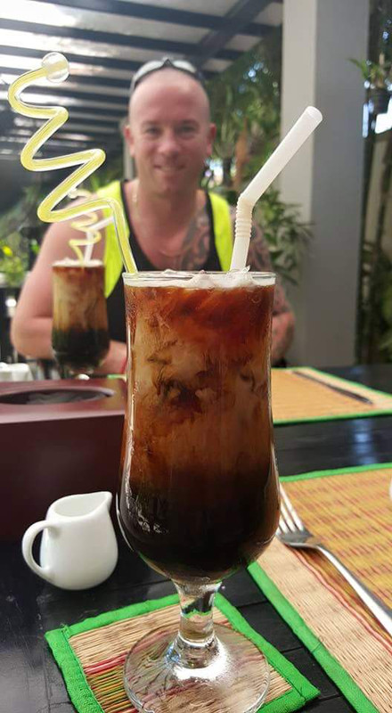 Ladear Angkor iced coffee in the morning... so good