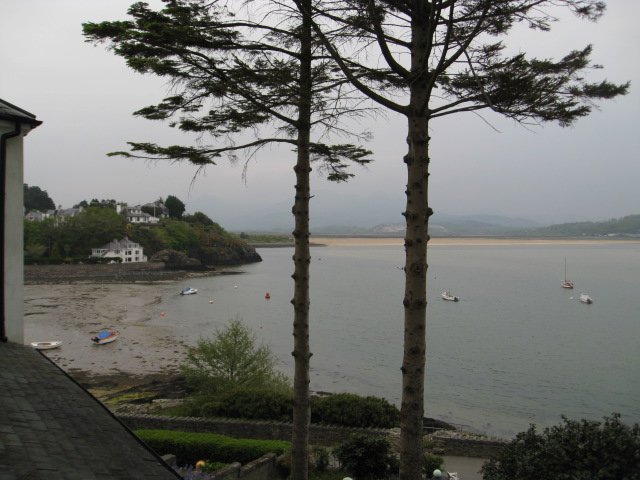 view from b&b at borth-y-gest