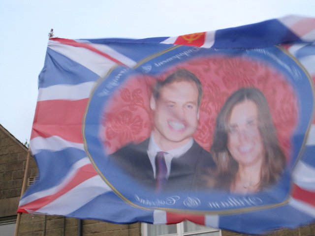 wills and kate flag
