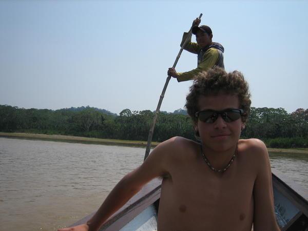 Ian on the boat